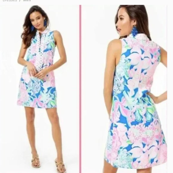 Lilly Pulitzer Jane Shift Dress Multi Peony For Your Thoughts size 14 NWT - Picture 1 of 9
